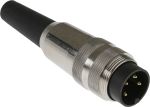 Product image for Lumberg, SV 4 Pole Din Plug, DIN EN 60529, 5A, 250 V ac IP40, Screw On