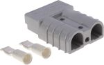 Product image for GREY 50AMP TWO POLE CONNECTOR