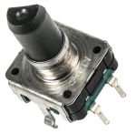 Product image for ROTARY ENCODER,12MM,24PULSE,VERT,SWITCH