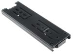 Product image for DRAWER SLIDE,BLACK ZP,LOAD 50KG,L.148MM