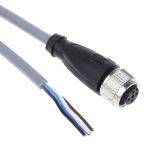 Product image for 4-PIN M12 STRAIGHT WITH 5M PVC CABLE