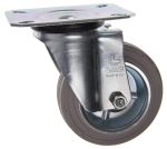 Product image for RUBBER TYRED SWIVEL CASTOR,100MM WHEEL