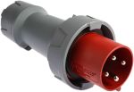 Product image for MENNEKES, PowerTOP Plus IP67 Red Cable Mount 4P Industrial Power Plug, Rated At 63.0A, 400 V