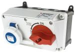 Product image for MENNEKES Right Angle Switchable IP67 Industrial Interlock Socket 2P+E, Earthing Position 6h, 16A, 230 V