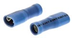 Product image for JST, FLVDDF Blue Insulated Spade Connector, 4.75 x 0.8mm Tab Size, 1mm² to 2.6mm²