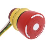 Product image for EAO Panel Mount Emergency Button - Twist to Reset, 22.5mm Cutout Diameter, NO/NC, Mushroom Head