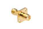 Product image for SMA RF FLANGED PANEL ADAPTER, JACK-JACK