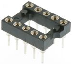 Product image for 10W DIL SOCKET OPEN FRAME SOLDER