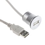Product image for HARTING Male USB A to Mountable Female USB A USB Extension Cable, 0.5m