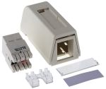 Product image for SURFACE BOX 1 PORT CAT 5E UTP WHITE