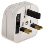 Product image for PowerConnections Europe to UK Mains Connector Converter, Rated At 3A