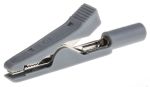 Product image for INSULATED CROCODILE CLIP,GREY,8A,CAT I