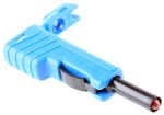 Product image for 4MM SLIDING SLEEVE STACKABLE PLUG,BLUE