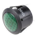 Product image for INDICATOR 12V GREEN ROUND ROCKER SWITCH