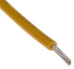 Product image for UL1430 HOOK-UP WIRE 22AWG YELLOW 100M