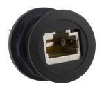 Product image for HAR-PORT RJ45 COUPLER CAT.6 BLACK