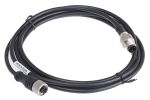 Product image for M12 MALE-M12 FEMALE, 4W, 4 CORE 2M