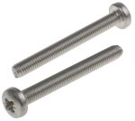 Product image for A2 S/STEEL CROSS PAN HEAD SCREW,M5X45MM