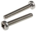 Product image for A2 S/STEEL CROSS PAN HEAD SCREW,M6X40MM