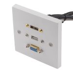 Product image for SINGLE FACEPLATE HDMI/SVGA/USB STUB 5M