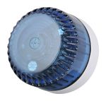 Product image for 10CD BEACON BLU LENS, WHT SHALLOW BASE