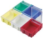 Product image for BLUE/CLEAR STD SMD HINGED LID BOX,N3