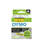 Product image for DYMO D1 BLK ON YEL LABELLING TAPE,12MM