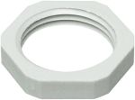 Product image for LOCKNUT  M16 PLASTIC GREY.