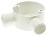 Product image for WHITE PVC ANGLE BOX FOR CONDUIT,25MM