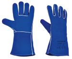 Product image for Blue Leather Welding Gloves 10 - XL