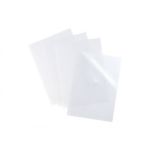 Product image for FOLDER PVC A4 200U GLASS CLEAR / BOX 100