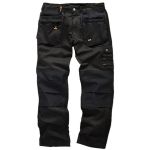 Product image for SCRUFFS BLACK WORKER PLUS TROUSER SZ 32R