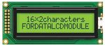 Product image for LCD, ALPHANUMERIC 16X2, STN, Y/G LED B/L