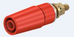 Product image for 4MM SAFETY PANEL SOCKET, RED