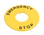 Product image for XW22MM NAMEPLATE FOR 38/40MM OP EMERSTOP
