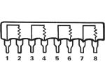 Product image for 4-ISOLATED  FILM RESISTOR,100R,0.3W,2%