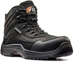 Product image for CAIMAN WATERPROOF SAFETY BOOT BLACK/GRAP