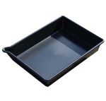 Product image for 53CM X 40CM X 10CM BLACK SPILL TRAY 16LT