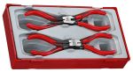 Product image for PLIER SET 5 INCH CIRCLIP 4 PIECES