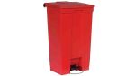 Product image for Rubbermaid Commercial Products Legacy Step-On 87L Red Pedal Plastic Waste Bin