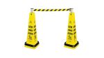 Product image for Rubbermaid Commercial Products Yellow Safety Barrier, Retractable Barrier
