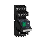 Product image for Schneider Electric, 24V dc Coil Non-Latching Relay 4PDT, 6A Switching Current DIN Rail