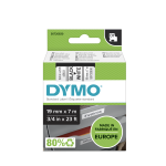 Product image for DYMO D1 BLK ON WHITE LABELLING TAPE,19MM