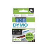 Product image for DYMO D1 BLACK ON BLU LABELLING TAPE,19MM