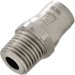 Product image for Male taper straight adaptor,R1/4x12mm