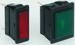 Product image for 30X11MM AMB NEON PANEL INDICATOR,230VAC