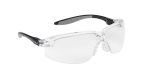 Product image for Bolle Axis Anti-Mist UV Safety Glasses, Clear Polycarbonate Lens, Scratch Resistant, Vented