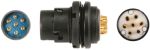 Product image for Glenair Solder Connector, 7 Contacts, Panel Mount