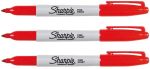 Product image for SHARPIE PEN FINE MARKER RED 12 TUCK