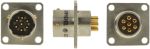 Product image for SQ FLANGE RECEPTACLE, 7 WAY PIN CONTACTS